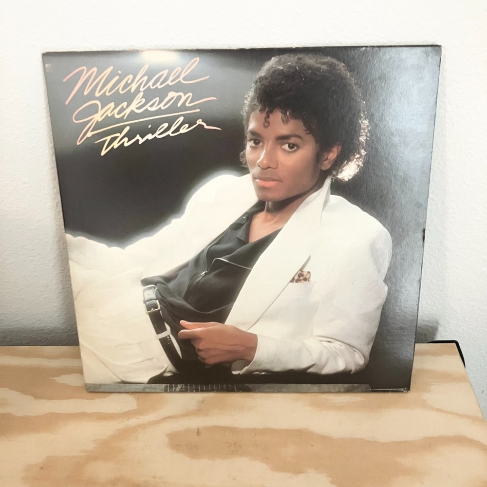 Vintage Michael Jackson Thriller Vinyl Record Lp Gatefold Epic Records 1982